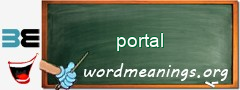 WordMeaning blackboard for portal